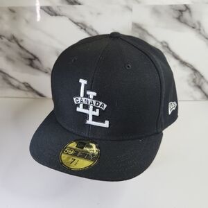 Canada New Era Hat Black Canada Logo Cap